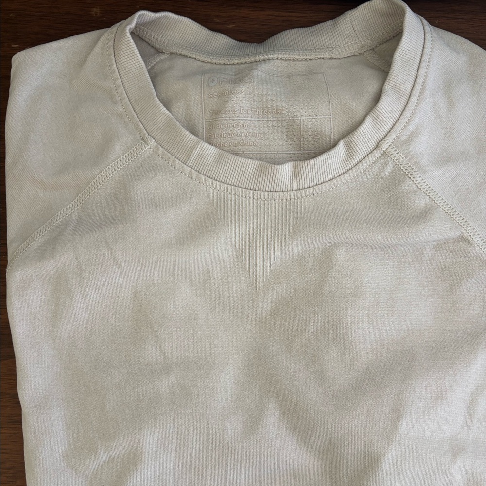 Figs Off-White Seamless Top